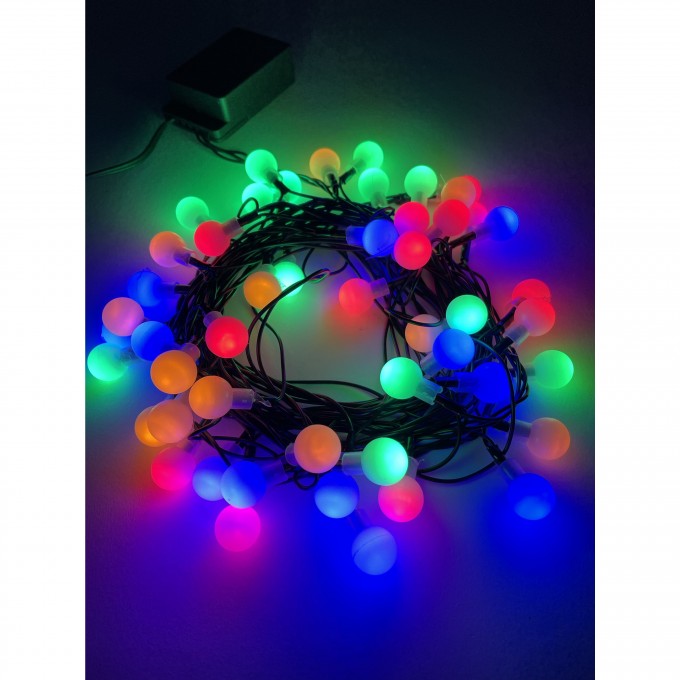 Гирлянда ЭРА LED Нить Шарики ENIN - 15BMD15мм 5 м мультиколор 220V B0047967 Гирлянда ЭРА LED Нить Шарики ENIN - 15BMD15мм 5 м мультиколор 220V B0047967