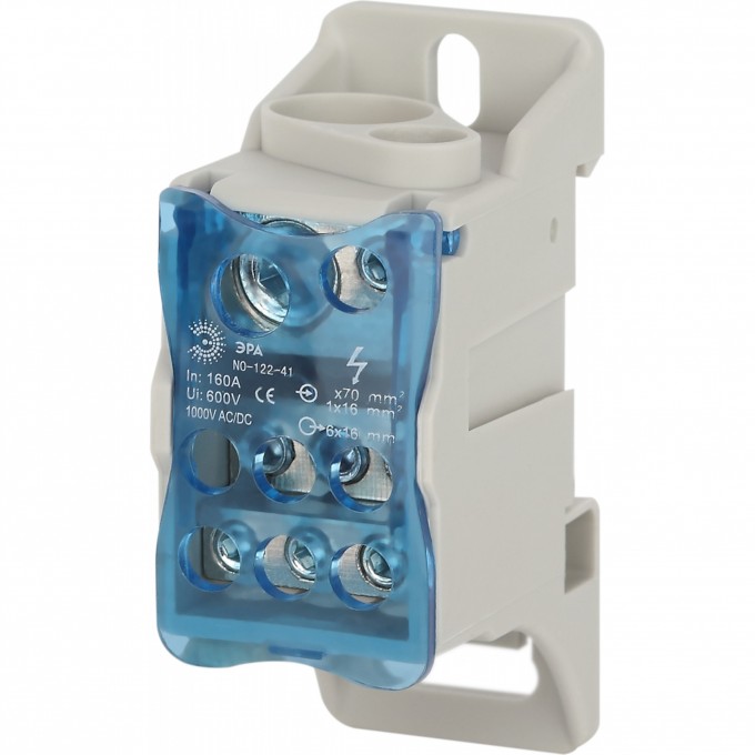 Блок распределительный ЭРА на DIN-рейку NO-122-41 РБД-160А B0051115 Блок распределительный ЭРА на DIN-рейку NO-122-41 РБД-160А B0051115