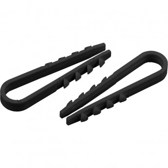 Дюбель-хомут ЭРА для круглого кабеля 19-25мм черный 100шт ЭРА