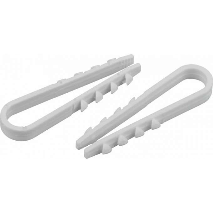 Дюбель-хомут ЭРА для круглого кабеля 5-10мм белый 100шт ЭРА B0045081 Дюбель-хомут ЭРА для круглого кабеля 5-10мм белый 100шт ЭРА B0045081