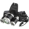 Фонарь налобный светодиодный ЭРА HIGH POWER HEADLAMP GA-809 аккумуляторный алюминиевый 3 режима трехламповый B0056111 Фонарь налобный светодиодный ЭРА HIGH POWER HEADLAMP GA-809 аккумуляторный алюминиевый 3 режима трехламповый B0056111