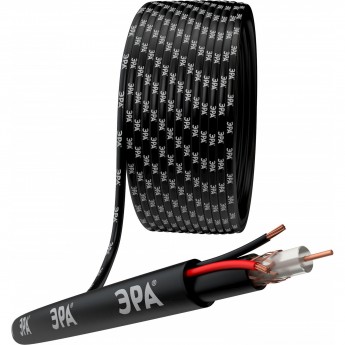 Кабель для аналогового видеонаблюдения ЭРА K-0.5-PE Кабель для аналогового видеонаблюдения ЭРА K-0.5-PE