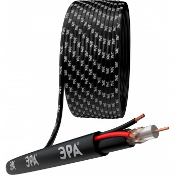 Кабель для аналогового видеонаблюдения ЭРА K-0.75-PE Кабель для аналогового видеонаблюдения ЭРА K-0.75-PE