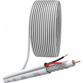 Кабель для аналогового видеонаблюдения ЭРА KK-0.5-PVC Кабель для аналогового видеонаблюдения ЭРА KK-0.5-PVC