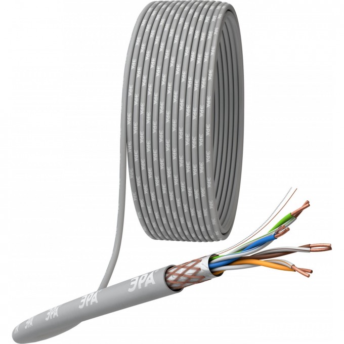 Кабель витая пара ЭРА SF/UTP CAT5E 4x2x24 AWG CU PVC 305 м B0044691 Кабель витая пара ЭРА SF/UTP CAT5E 4x2x24 AWG CU PVC 305 м B0044691