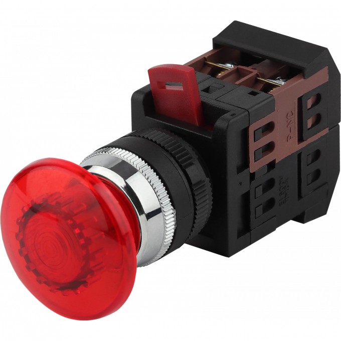 Кнопка ЭРА AEA-22 Грибок d22мм 1з+1р BBG30-AEA-K04E красная B0045632 Кнопка ЭРА AEA-22 Грибок d22мм 1з+1р BBG30-AEA-K04E красная B0045632