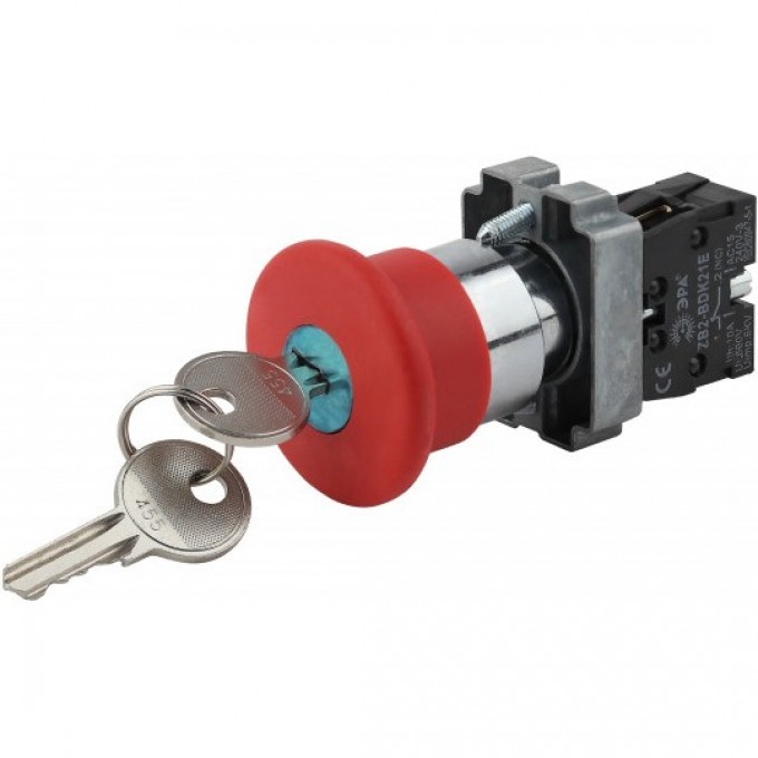 Кнопка ЭРА LAY5-BS142 "ГРИБОК" D22мм 1р 240В с ключом BBG50-LAY5-K04E красн. Б0045637 B0045637 Кнопка ЭРА LAY5-BS142 "ГРИБОК" D22мм 1р 240В с ключом BBG50-LAY5-K04E красн. Б0045637 B0045637