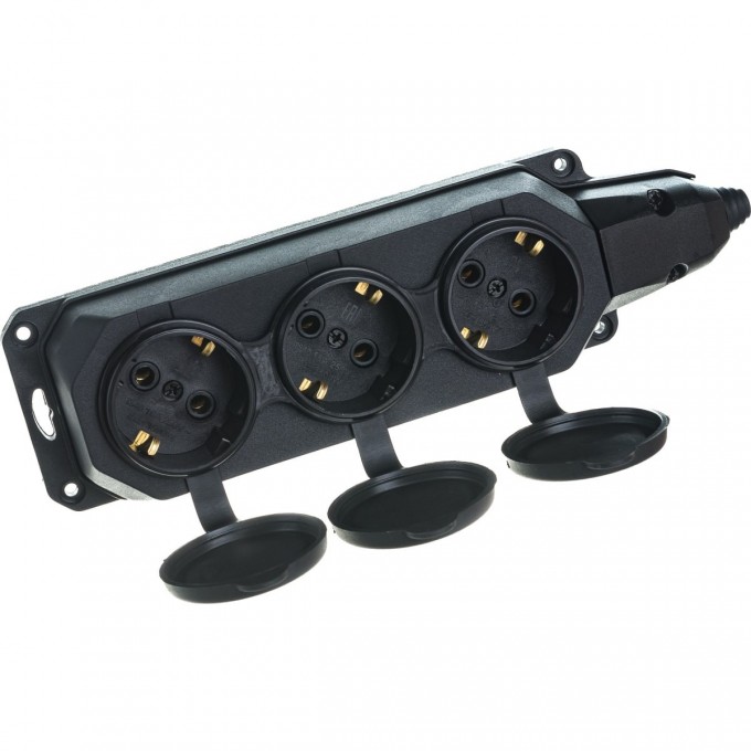 Колодка ЭРА K-3E-B-IP44 каучуковая с заземлением 3 розетки 16A IP44 черная B0044545 Колодка ЭРА K-3E-B-IP44 каучуковая с заземлением 3 розетки 16A IP44 черная B0044545