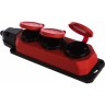 Колодка ЭРА K-3e-RED-IP44 каучуковая с заземлением 3 розетки 16A IP44 красная B0044552 Колодка ЭРА K-3e-RED-IP44 каучуковая с заземлением 3 розетки 16A IP44 красная B0044552