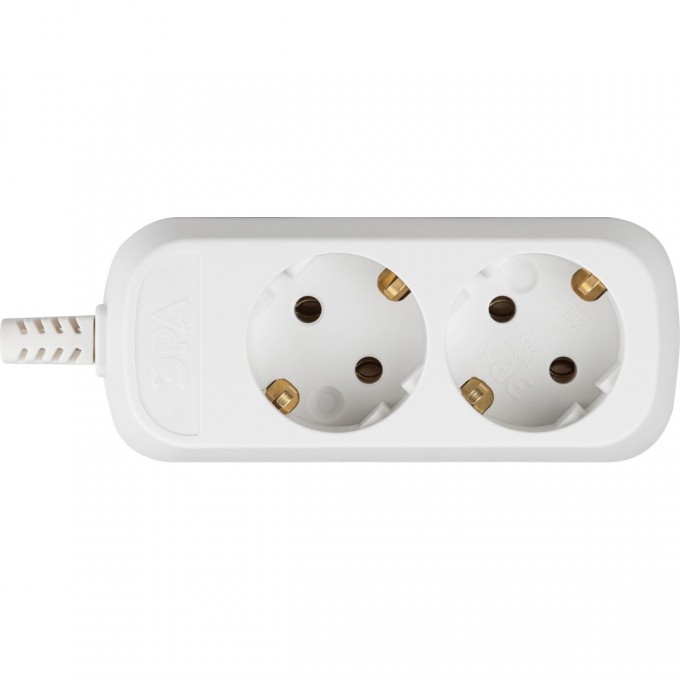 Колодка ЭРА KX-2e 2 розетки с зазeмлением B0028339 Колодка ЭРА KX-2e 2 розетки с зазeмлением B0028339