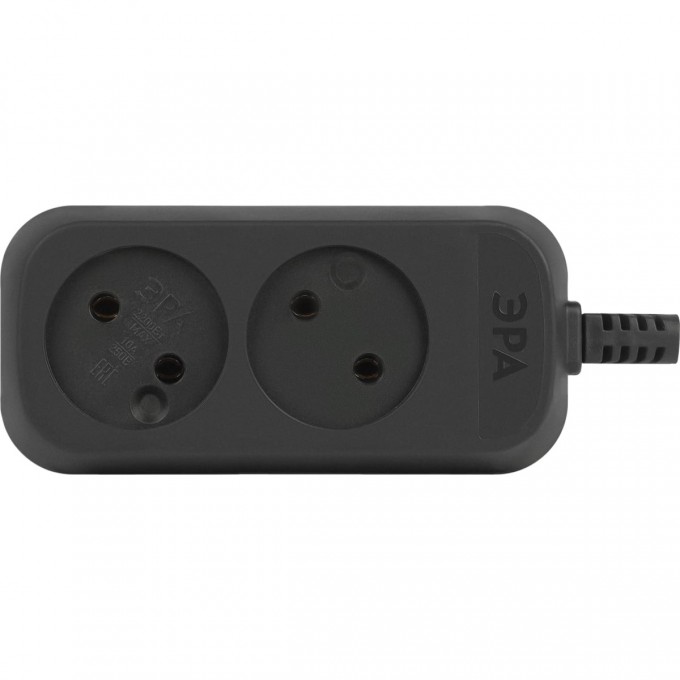 Колодка удлинителя ЭРА Б0061660 KX-2-B 2-м без заземление черный B0061660 Колодка удлинителя ЭРА Б0061660 KX-2-B 2-м без заземление черный B0061660