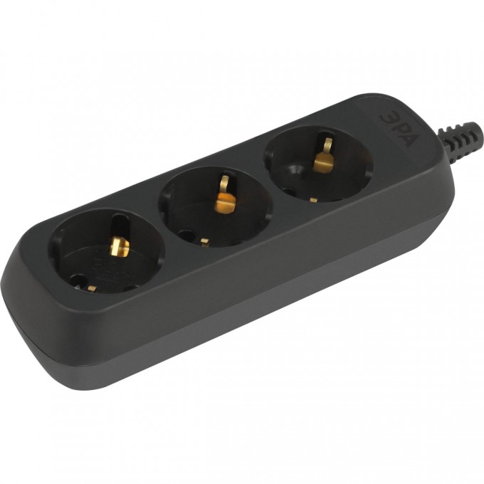 Колодка удлинителя ЭРА Б0061718 KX-3e-B 3-м с заземлением черный B0061718 Колодка удлинителя ЭРА Б0061718 KX-3e-B 3-м с заземлением черный B0061718