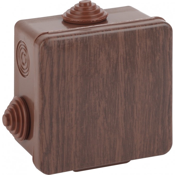 Коробка ЭРА распаячн. открытой установки КОР дуб 65х65х50мм с гермовводами 4 вх. IP54 B0043228 Коробка ЭРА распаячн. открытой установки КОР дуб 65х65х50мм с гермовводами 4 вх. IP54 B0043228