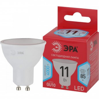 Лампа светодиодная ЭРА RED LINE LED MR16-11W-840-GU10 R 11Вт MR16 софит 4000К нейтр. бел. GU10 Б0050693 Лампа светодиодная ЭРА RED LINE LED MR16-11W-840-GU10 R 11Вт MR16 софит 4000К нейтр. бел. GU10 Б0050693