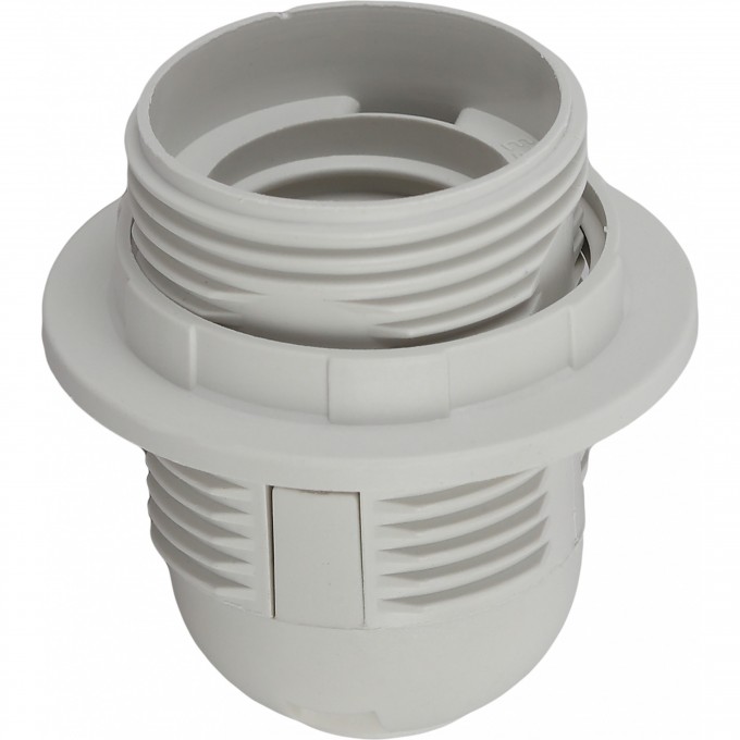 Патрон ЭРА Е27 с кольцом пластик белый x50 B0043748 Патрон ЭРА Е27 с кольцом пластик белый x50 B0043748