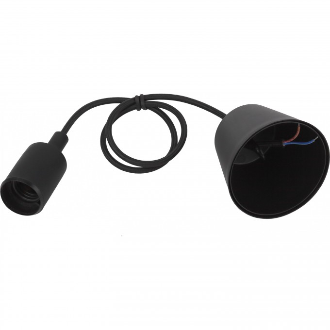 Патрон ЭРА пластиковый Е27 с подвесом черный B0048039 Патрон ЭРА пластиковый Е27 с подвесом черный B0048039