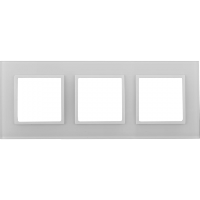 Рамка 3-м ЭРА ELEGANCE 14-5103-01 стекло белый B0059170 Рамка 3-м ЭРА ELEGANCE 14-5103-01 стекло белый B0059170