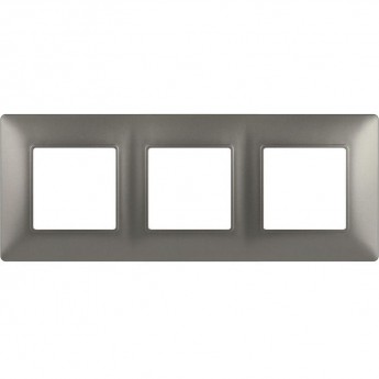 Рамка для розеток и выключателей ЭРА ELEGANCE Б0065817 14-5003-16 на 3 поста титан