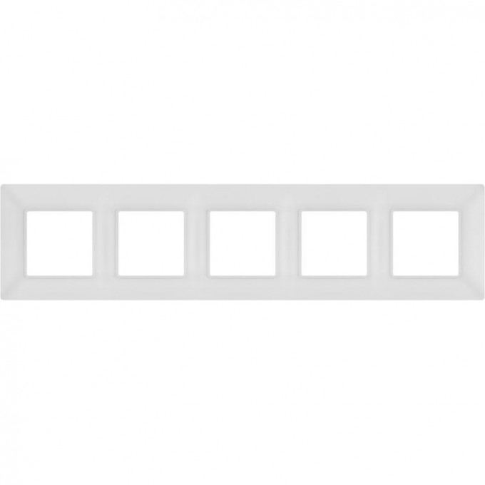 Рамка для розеток и выключателей ЭРА ELEGANCE Б0065820 14-5005-01М на 5 постов матовый белый B0065820 Рамка для розеток и выключателей ЭРА ELEGANCE Б0065820 14-5005-01М на 5 постов матовый белый B0065820