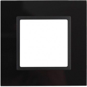 Рамка ЭРА ELEGANCE 14-5101-05 стекло черный+антрацит