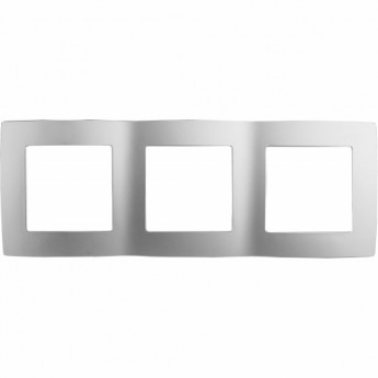 Рамка ЭРА на 3 поста алюминий Рамка ЭРА на 3 поста алюминий