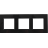 Рамка на 3 поста ЭРА ELEGANCE 14-5103-05 стекло чёрный+антрацит B0034510 Рамка на 3 поста ЭРА ELEGANCE 14-5103-05 стекло чёрный+антрацит B0034510