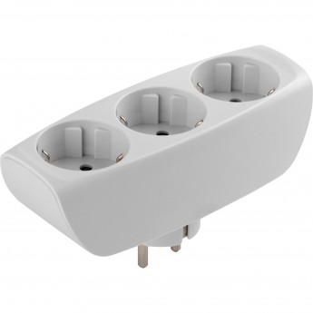 Разветвитель электрический ЭРА SP-3e-W на 3 розетки c заземлением со шторками 16А белый Разветвитель электрический ЭРА SP-3e-W на 3 розетки c заземлением со шторками 16А белый