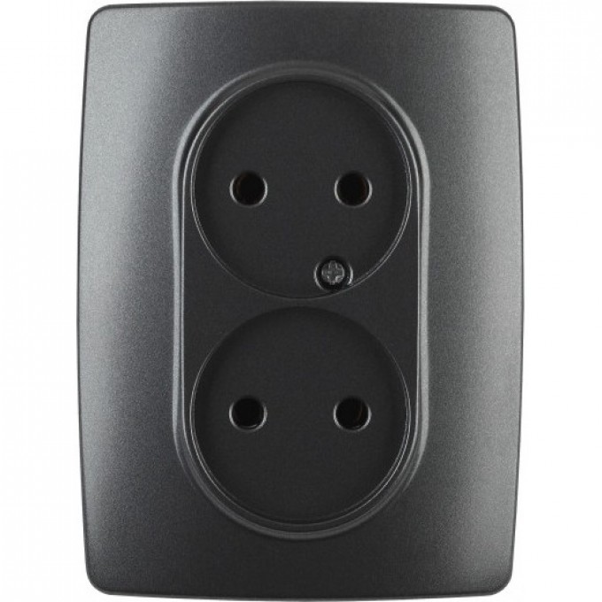 Розетка ЭРА 12-2107-05 2X2P 16A-250В IP20 ЭРА 12 антрацит B0031242 Розетка ЭРА 12-2107-05 2X2P 16A-250В IP20 ЭРА 12 антрацит B0031242