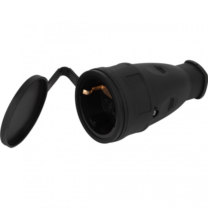 Розетка ЭРА Б0055418 RX10-B-IP44 16А IP44 прямая с заземлением каучук черный B0055418 Розетка ЭРА Б0055418 RX10-B-IP44 16А IP44 прямая с заземлением каучук черный B0055418