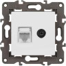 Розетка ЭРА ELEGANCE Б0065767 14-3110-01М RJ45+TV матовый белый B0065767