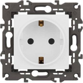 Розетка ЭРА ELEGANCE Б0065800 14-2101-01М 2P+E Schuko 16А-250В матовый белый Розетка ЭРА ELEGANCE Б0065800 14-2101-01М 2P+E Schuko 16А-250В матовый белый
