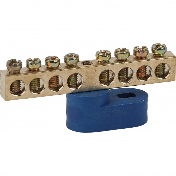 Шина ЭРА N "ноль" на одном угловом изоляторе ШНИ-6х9-8-У1 B0044146 Шина ЭРА N "ноль" на одном угловом изоляторе ШНИ-6х9-8-У1 B0044146