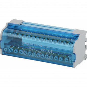 Шины ЭРА на DIN-рейку в корпусе кросс-модуль ШНК 2х15 L+PEN NO-224-14