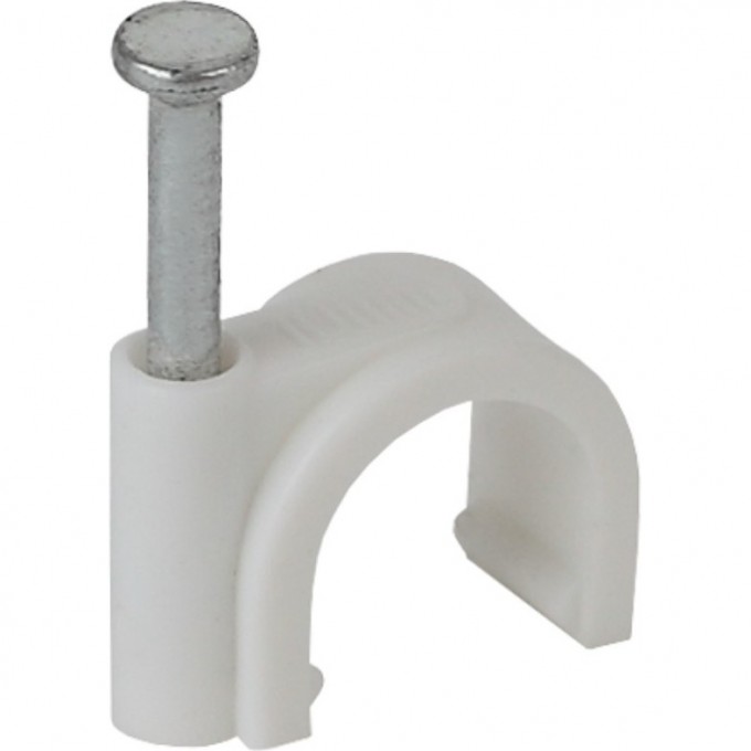 Скоба ЭРА 8мм круглая пластиковая 50шт B0038893 Скоба ЭРА 8мм круглая пластиковая 50шт B0038893