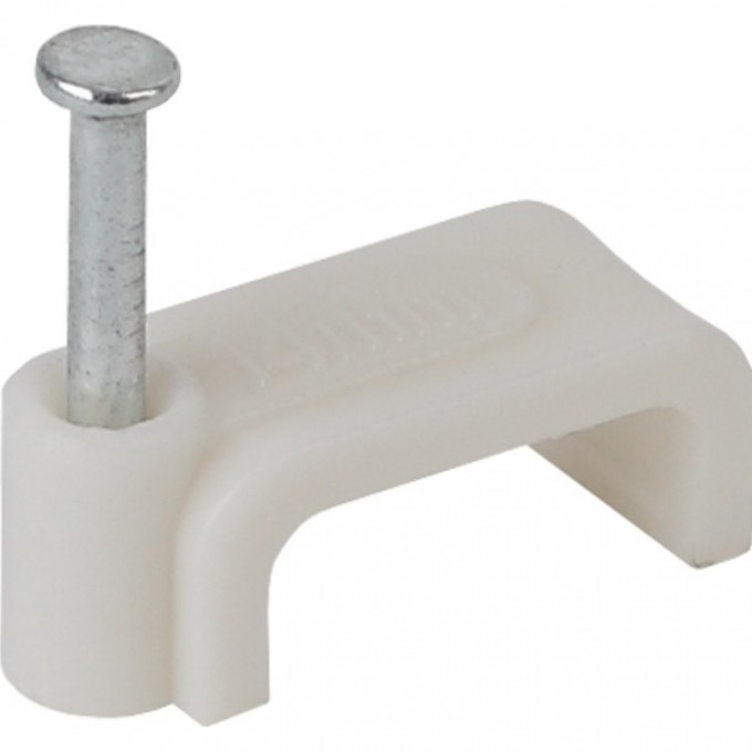 Скоба ЭРА 8мм плоская пластиковая 50шт B0038907 Скоба ЭРА 8мм плоская пластиковая 50шт B0038907