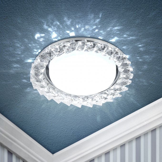 Светильник ЭРА DK86 CH/WH под лампу Gx53 220V13W хром/прозрачный B0020576 Светильник ЭРА DK86 CH/WH под лампу Gx53 220V13W хром/прозрачный B0020576