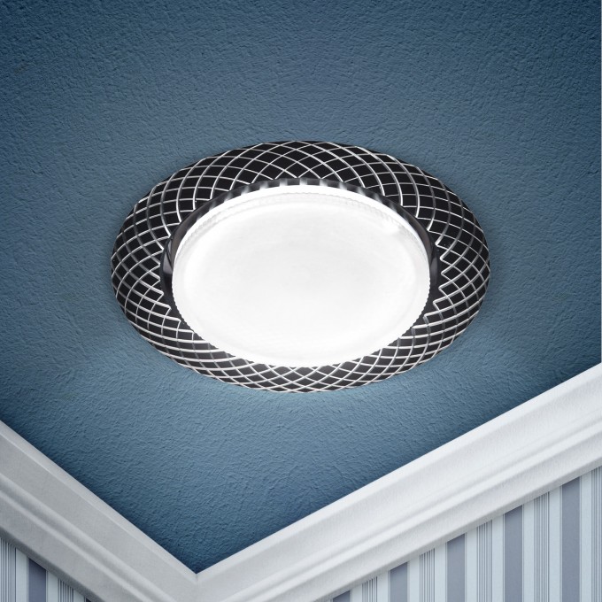 Светильник ЭРА KL 76 AL/BK /1 под лампу Gx53 220V 13W черный B0049007 Светильник ЭРА KL 76 AL/BK /1 под лампу Gx53 220V 13W черный B0049007