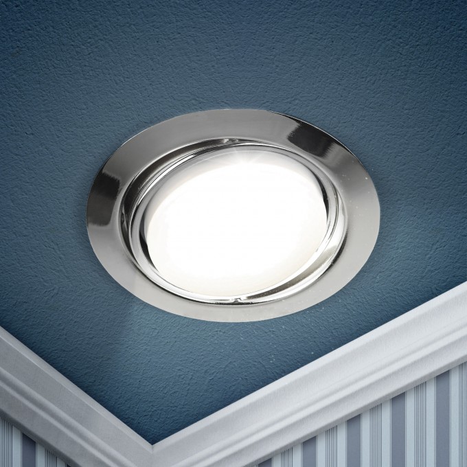 Светильник ЭРА KL35 A CH /1 под лампу GХ53 поворотный 220V 13W хром B0049556 Светильник ЭРА KL35 A CH /1 под лампу GХ53 поворотный 220V 13W хром B0049556