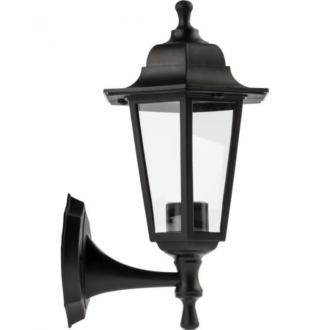 Светильник садово-парковый НБУ 06-60-001 ЭРА ЛЕДА настенный шестигранный черный Е27 B0048114 Светильник садово-парковый НБУ 06-60-001 ЭРА ЛЕДА настенный шестигранный черный Е27 B0048114