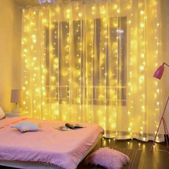 Светодиодная новогодняя гирлянда ЭРА ЕNIG - 320W ЗАНАВЕС 8 режимов 3*2 м теплый белый 320 LED IP20 220 V Светодиодная новогодняя гирлянда ЭРА ЕNIG - 320W ЗАНАВЕС 8 режимов 3*2 м теплый белый 320 LED IP20 220 V