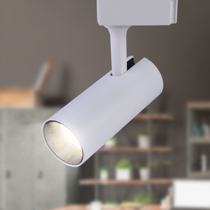 Трековый светильник однофазный ЭРА TR5-20 COB WH светодиодный 20Вт 4000К 1400Лм белый B0049052 Трековый светильник однофазный ЭРА TR5-20 COB WH светодиодный 20Вт 4000К 1400Лм белый B0049052