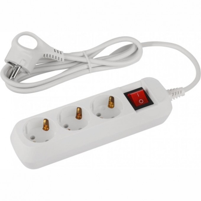 Удлинитель электрический ЭРА UDL-10-315-ES Greenline 3 розетки с заземлением с выключателем 1.5м ПВС 3х0.75кв.мм\ B0065051 Удлинитель электрический ЭРА UDL-10-315-ES Greenline 3 розетки с заземлением с выключателем 1.5м ПВС 3х0.75кв.мм\ B0065051