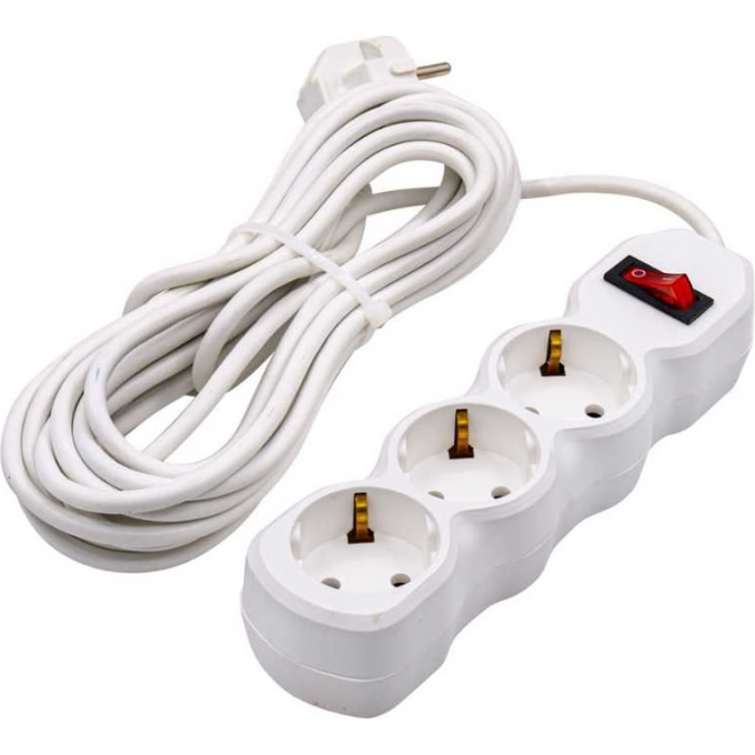 Удлинитель электрический ЭРА UDL-16-370-ES Greenline 3 розетки с заземлением с выключателем 7м ПВС 3х1кв.мм B0065012 Удлинитель электрический ЭРА UDL-16-370-ES Greenline 3 розетки с заземлением с выключателем 7м ПВС 3х1кв.мм B0065012