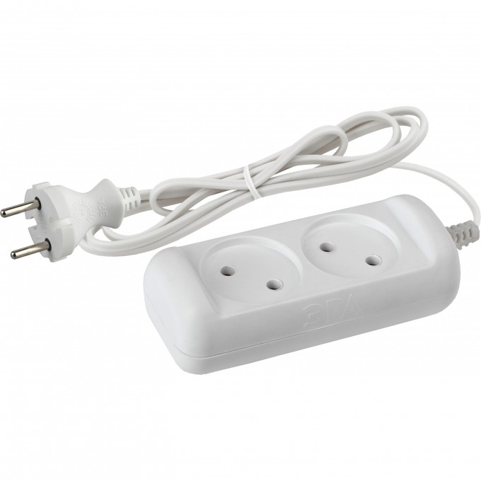 Удлинитель электрический ЭРА UX-2-5m без заземления 2 розетки 5м ШВВП 2x0,75мм2 6А B0038559 Удлинитель электрический ЭРА UX-2-5m без заземления 2 розетки 5м ШВВП 2x0,75мм2 6А B0038559