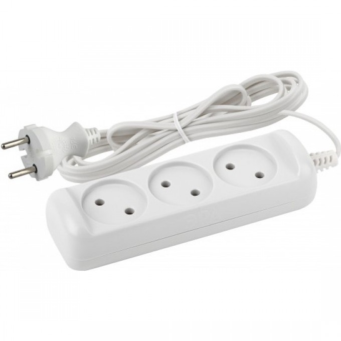 Удлинитель электрический ЭРА UX-3-3M без заземления 3 розетки 3м ШВВП 2x0,75мм2 6А B0035748 Удлинитель электрический ЭРА UX-3-3M без заземления 3 розетки 3м ШВВП 2x0,75мм2 6А B0035748