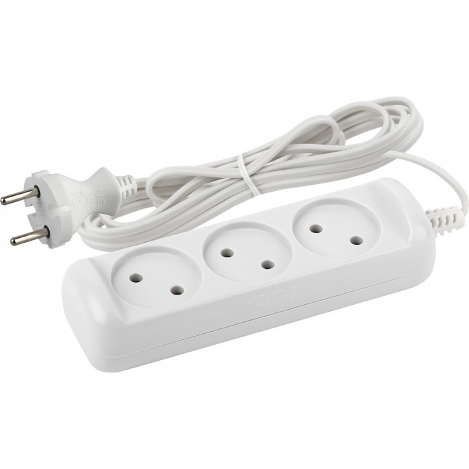 Удлинитель электрический ЭРА UX-3-5m без заземления 3 розетки 5м ШВВП 2x0,75мм2 6А B0035749 Удлинитель электрический ЭРА UX-3-5m без заземления 3 розетки 5м ШВВП 2x0,75мм2 6А B0035749