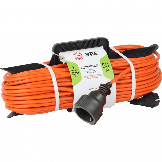 Удлинитель силовой ЭРА UFx-1e-3x1.5-50m-IP44 на рамке с заземлением 1 гн 50м ПВС 3х1,5мм2 B0046814 Удлинитель силовой ЭРА UFx-1e-3x1.5-50m-IP44 на рамке с заземлением 1 гн 50м ПВС 3х1,5мм2 B0046814