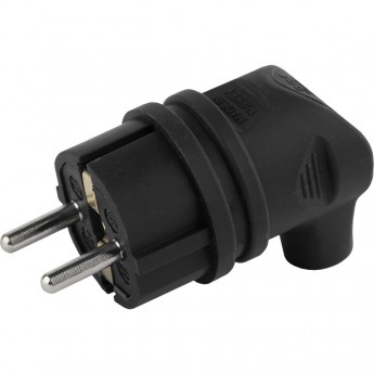 Вилка ЭРА V9-B-IP44 каучуковая с заземлением 90 градусов 16A IP44 черная Вилка ЭРА V9-B-IP44 каучуковая с заземлением 90 градусов 16A IP44 черная