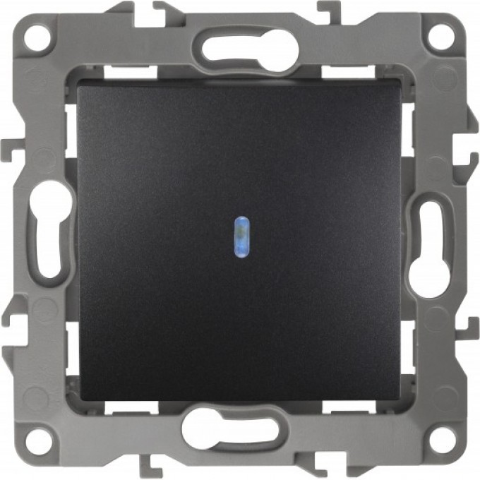 Выключатель ЭРА 12-1102-05 с подсветкой 10АХ-250В IP20 антрацит B0014637 Выключатель ЭРА 12-1102-05 с подсветкой 10АХ-250В IP20 антрацит B0014637