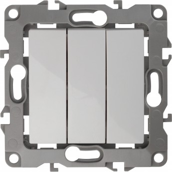 Выключатель ЭРА 12-1107-01 тройной 10АХ-250В IP20 белый